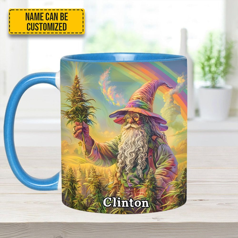Personalized Whimsical Wizard Weed Accent Mug - Image 10