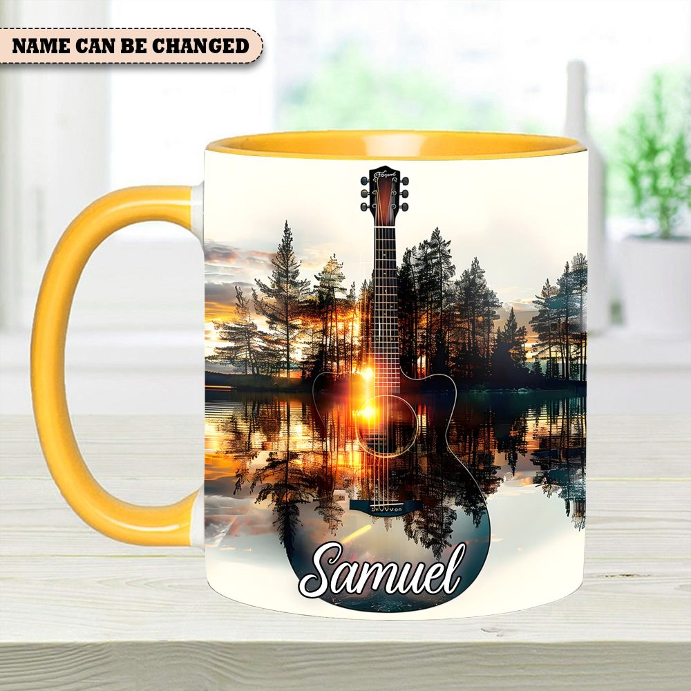 Fantasy Guitar – Personalized Guitar Accent Mug - Image 7