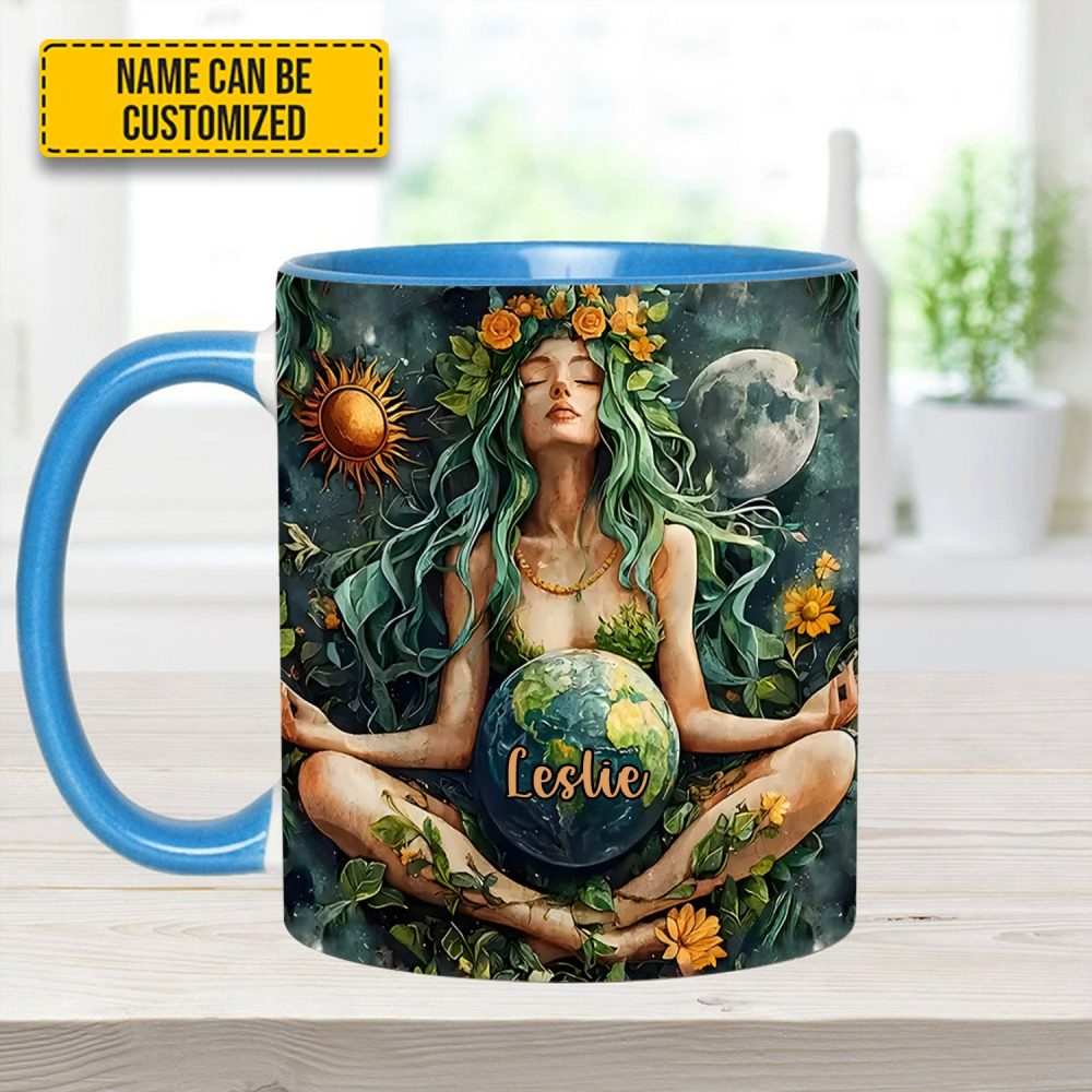 Personalized Mother Earth Goddess Accent Mug - Image 9