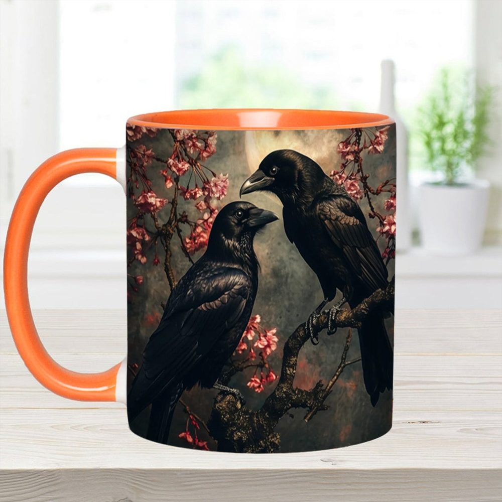 Personalized Raven Couple Accent Mug - Image 12