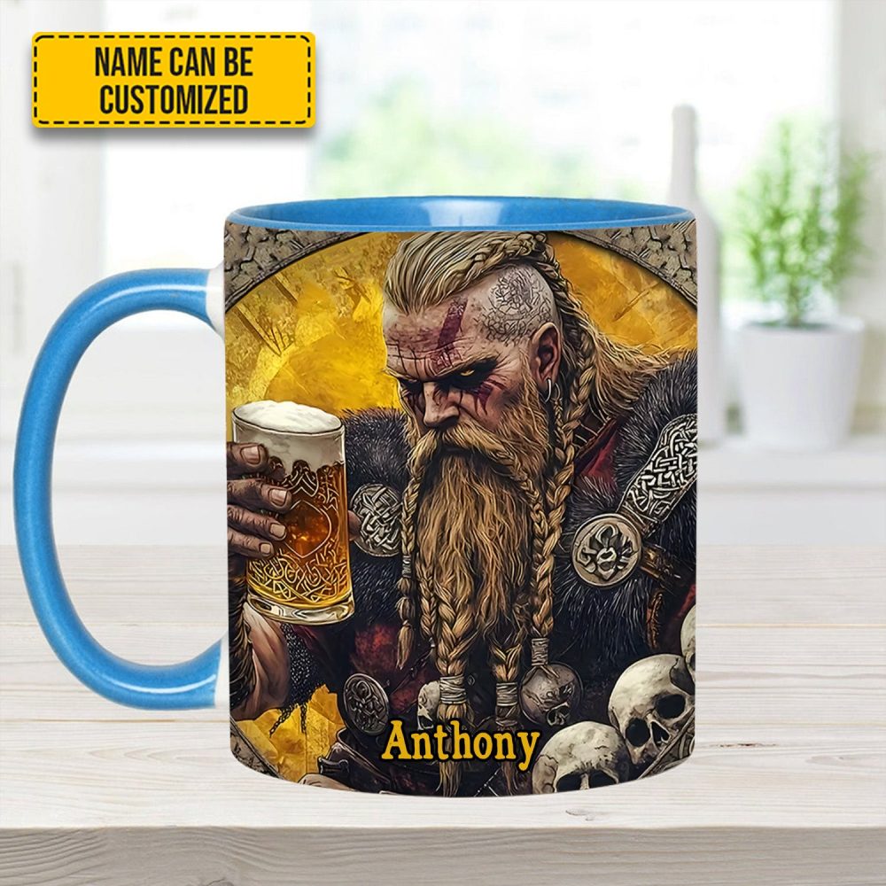 Skål, Warrior – Personalized Viking Beer Accent Mug - Image 8