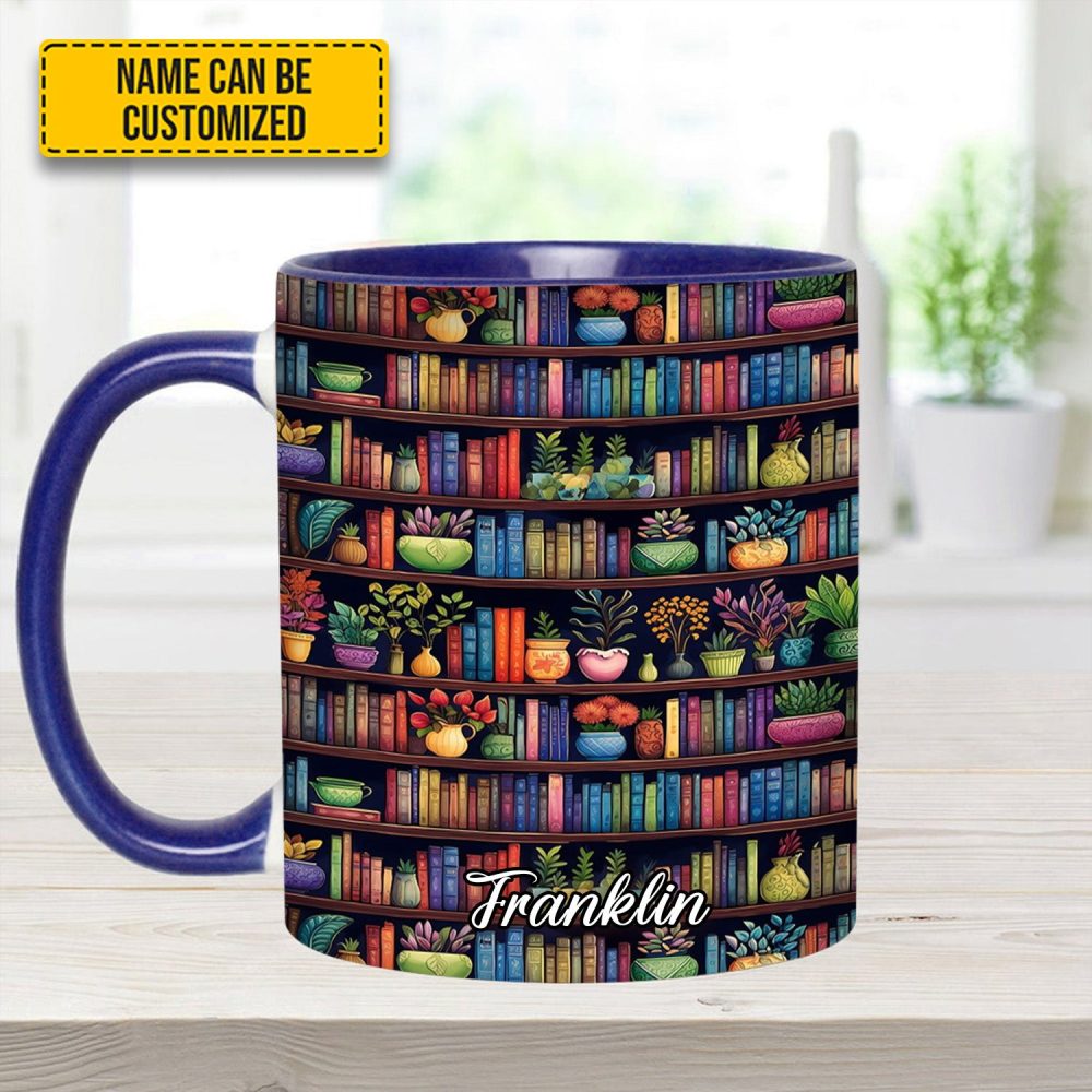 Bookish Floral - Personalized Accent Mug - Image 10