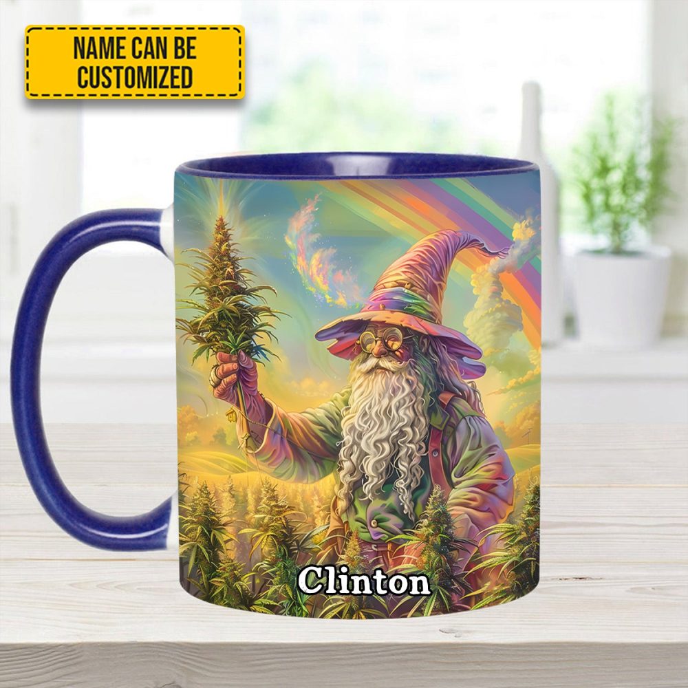 Personalized Whimsical Wizard Weed Accent Mug - Image 11