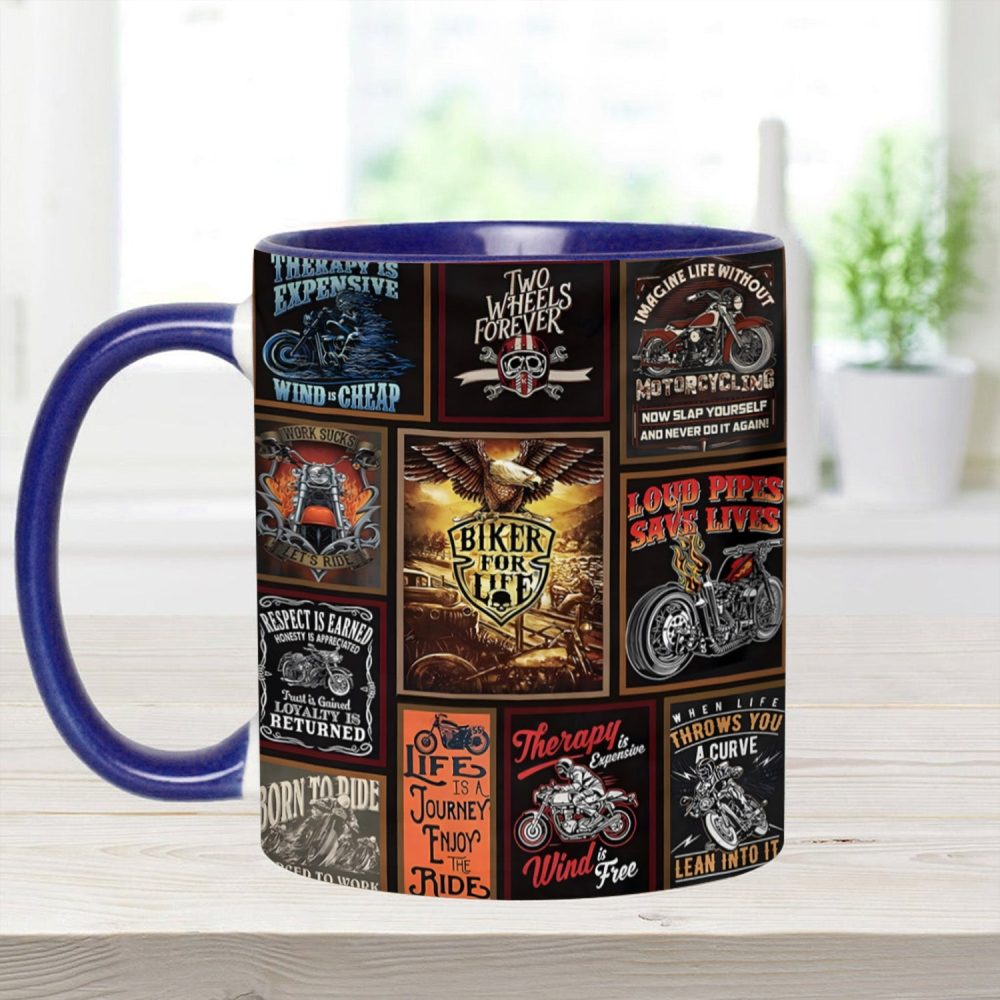 Vintage Biker Collection Accent Mug - Image 9
