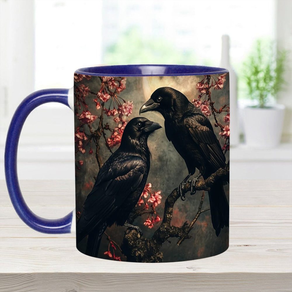 Personalized Raven Couple Accent Mug - Image 13