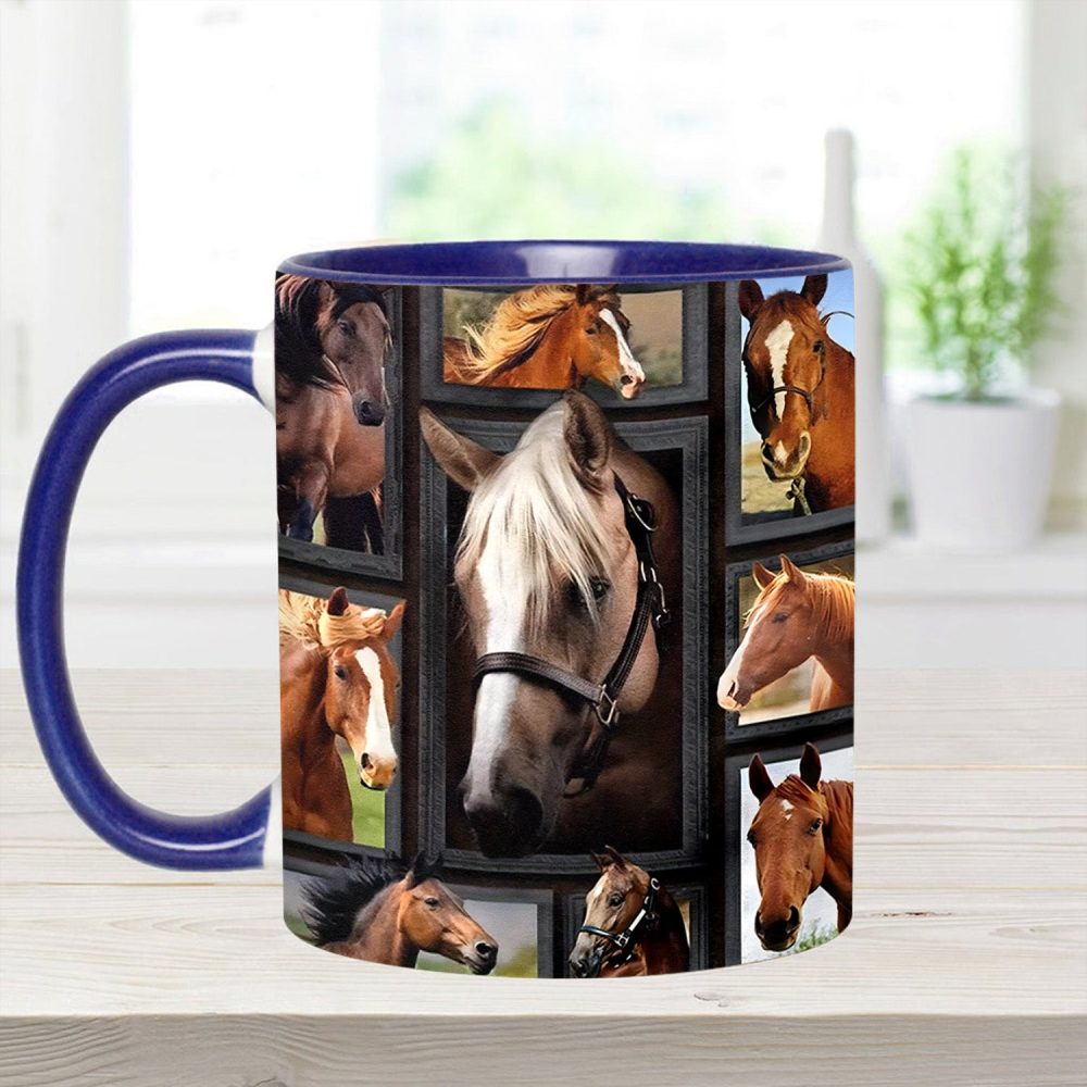 Loves Horses - Horse Accent Mug - Image 14