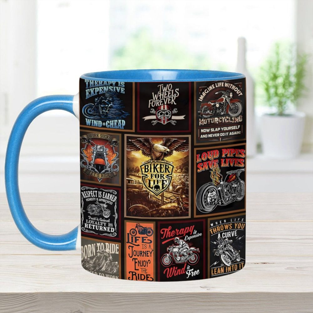 Vintage Biker Collection Accent Mug - Image 3
