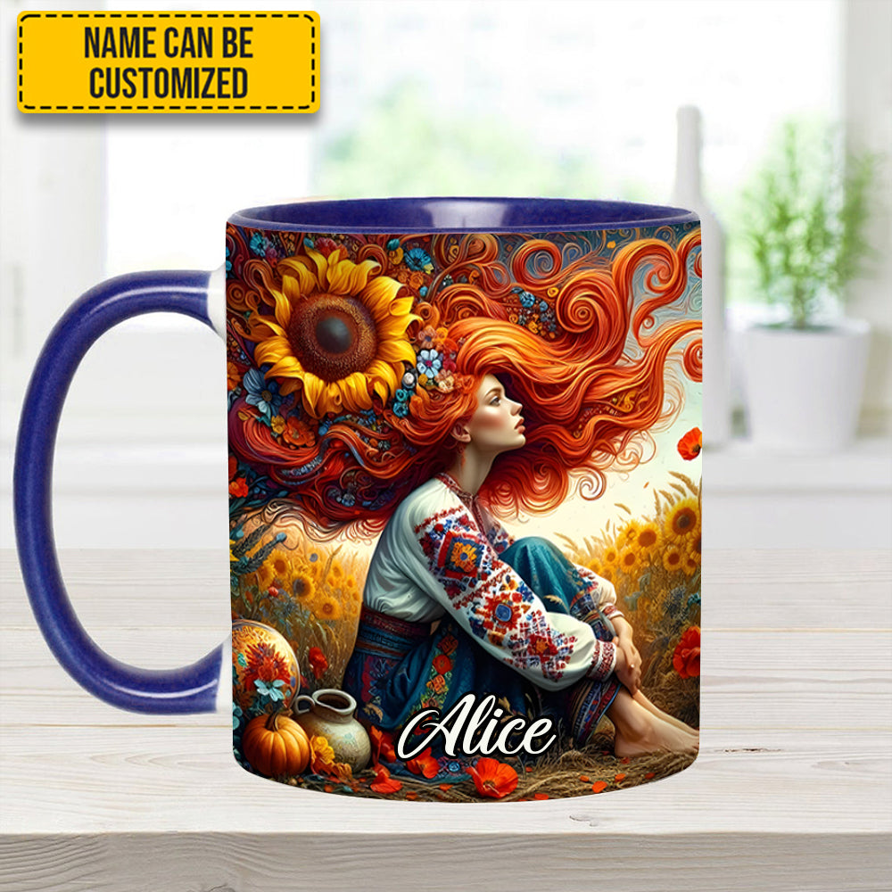 Hippie Girl - Personalized Hippie Accent Mug - Image 4