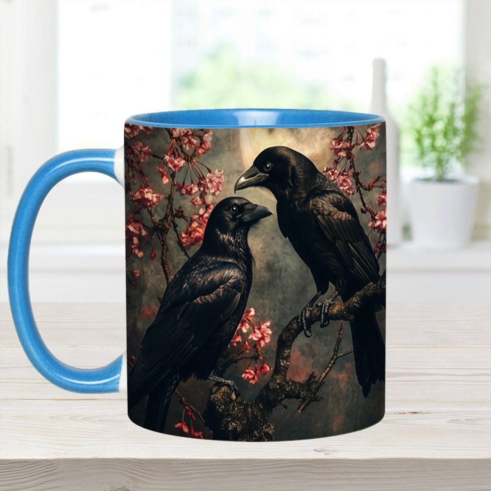 Personalized Raven Couple Accent Mug - Image 14
