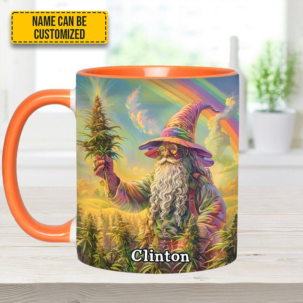 Personalized Whimsical Wizard Weed Accent Mug - Image 12