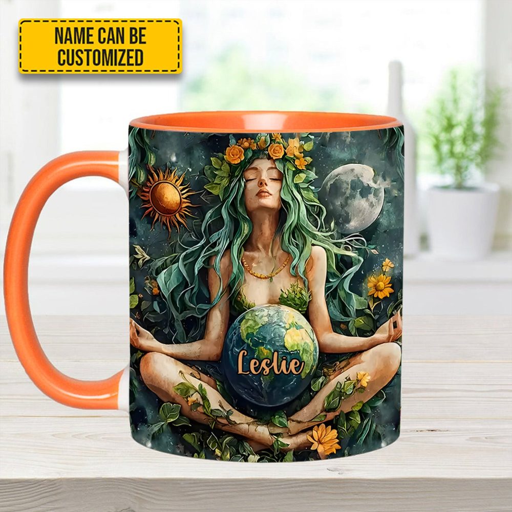 Personalized Mother Earth Goddess Accent Mug - Image 11