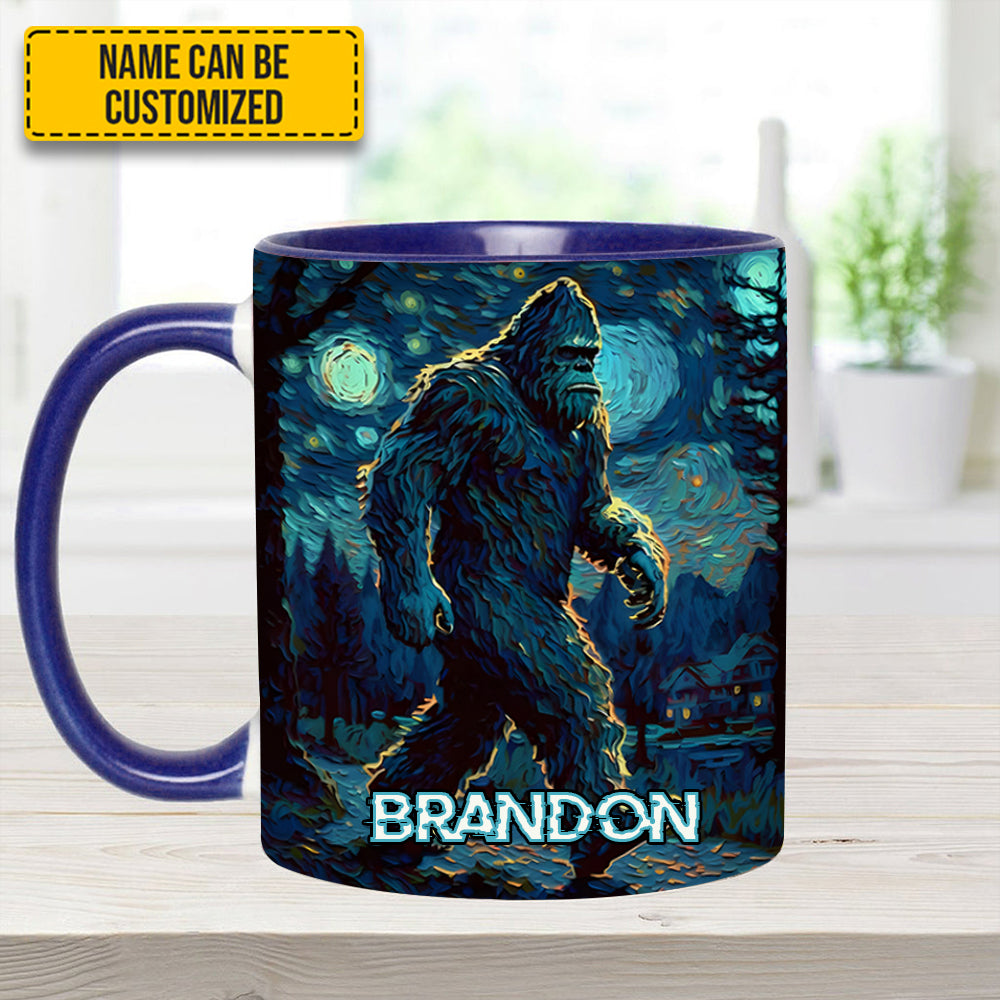 Night Walker - Personalized Bigfoot Accent Mug - Image 9
