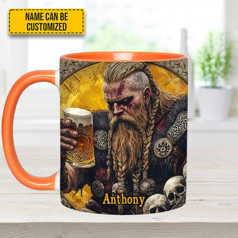 Skål, Warrior – Personalized Viking Beer Accent Mug - Image 10
