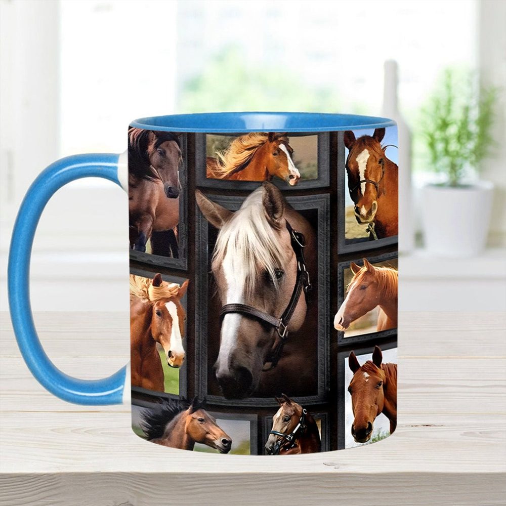 Loves Horses - Horse Accent Mug - Image 7
