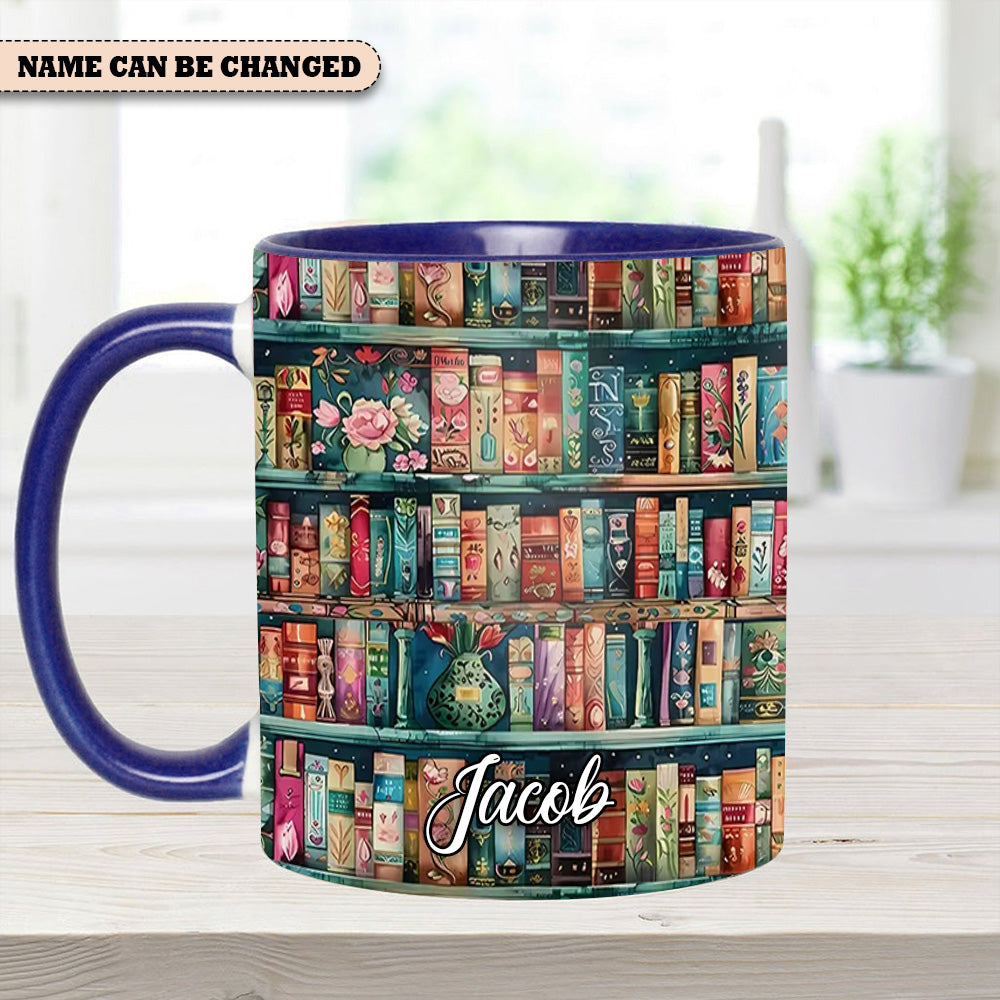Personalized Bookshelf Mug – Cozy Library Lover’S Dream - Image 7