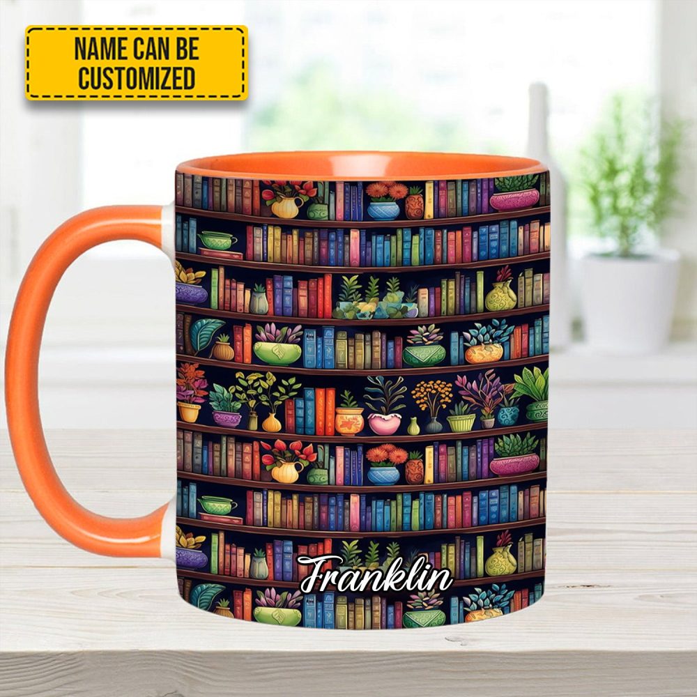 Bookish Floral - Personalized Accent Mug - Image 11