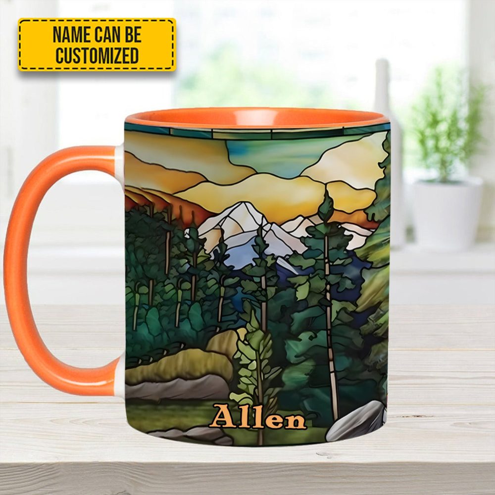 Personalized Mountains Accent Mug - Image 12