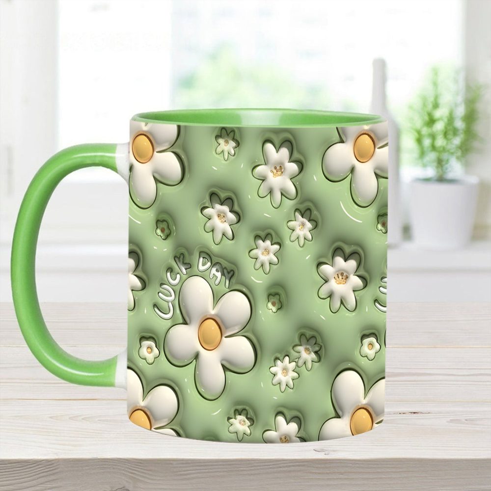 Daisy Flower - Personalized Flower Accent Mug - Image 5