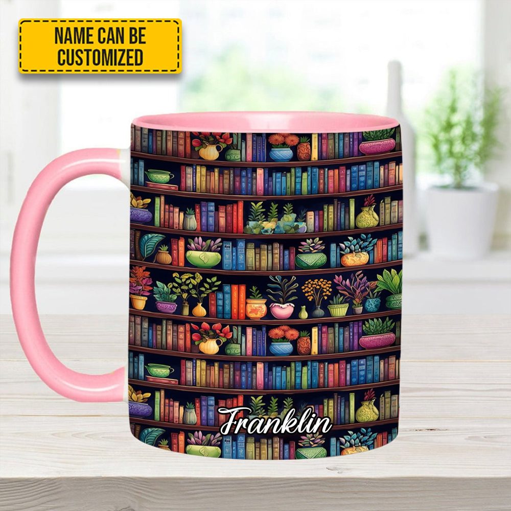 Bookish Floral - Personalized Accent Mug - Image 12