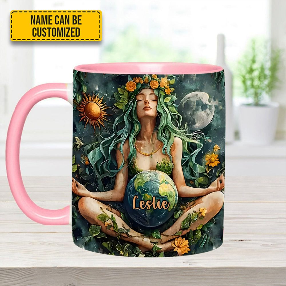 Personalized Mother Earth Goddess Accent Mug - Image 12
