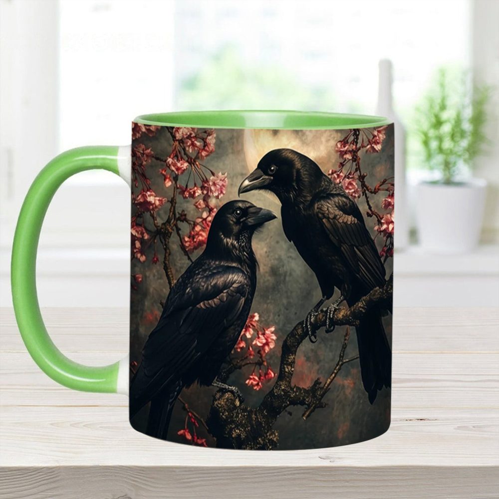 Personalized Raven Couple Accent Mug - Image 15