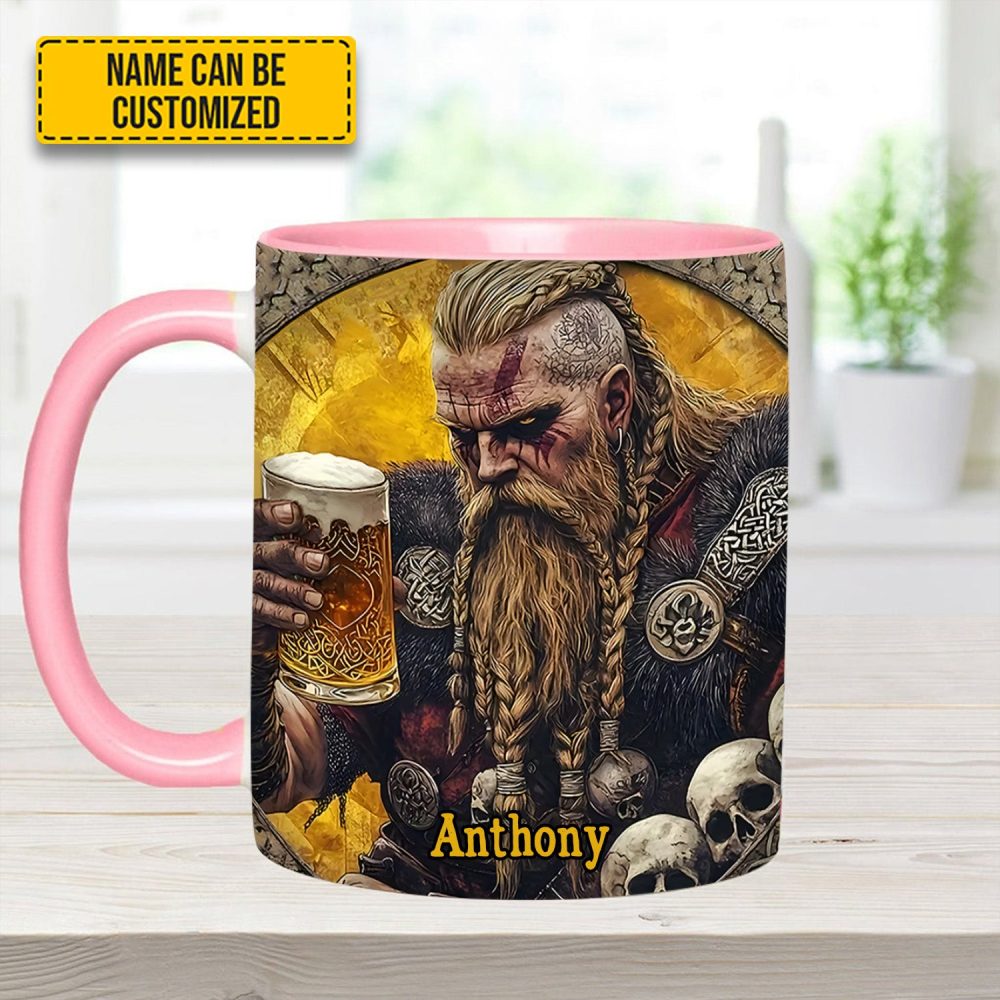 Skål, Warrior – Personalized Viking Beer Accent Mug - Image 11