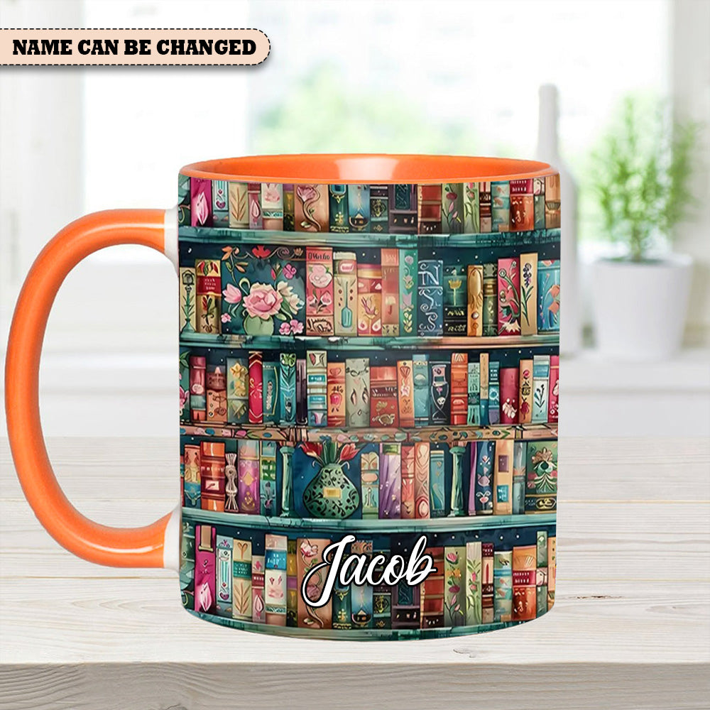 Personalized Bookshelf Mug – Cozy Library Lover’S Dream - Image 8