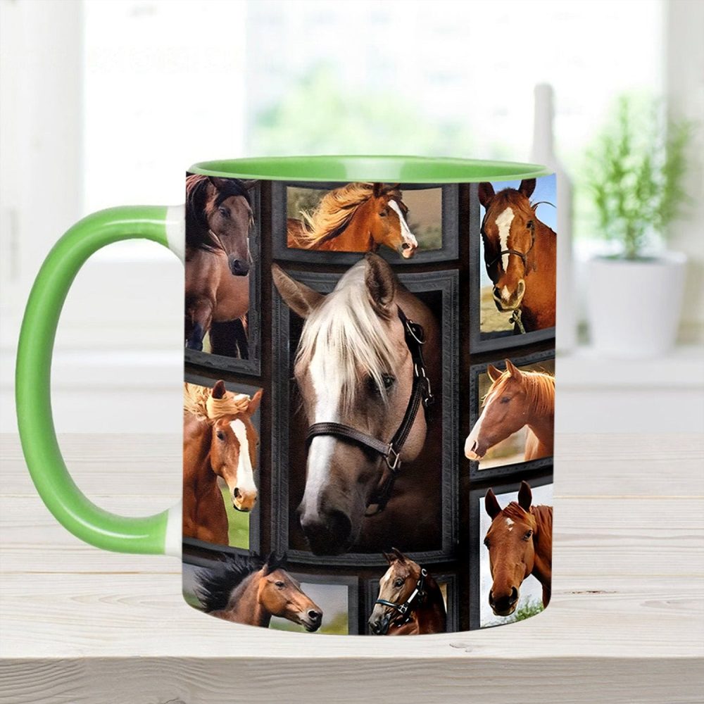 Loves Horses - Horse Accent Mug - Image 6
