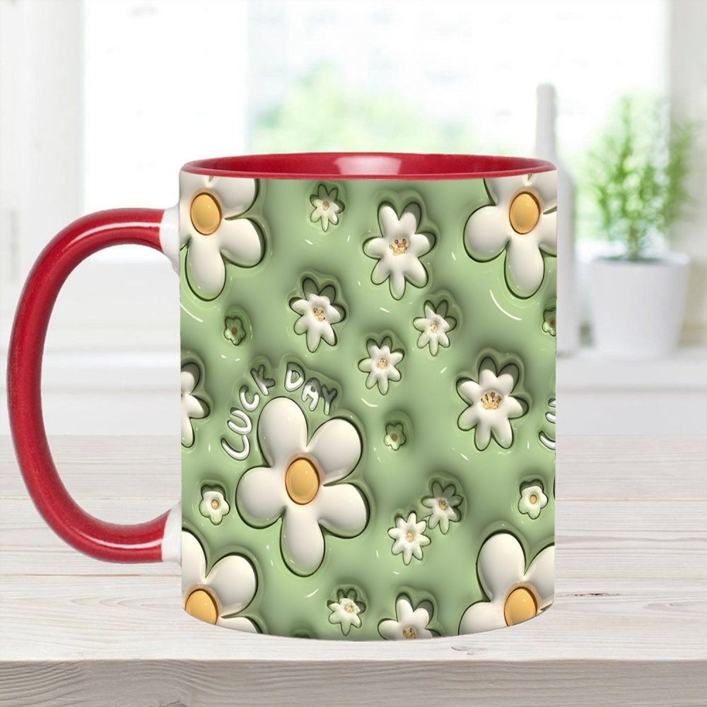 Daisy Flower - Personalized Flower Accent Mug - Image 6