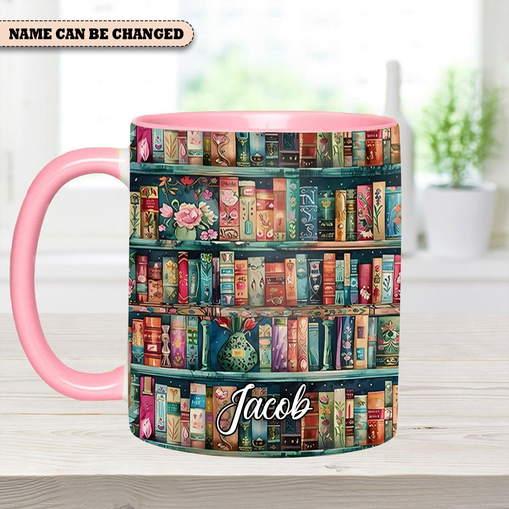 Personalized Bookshelf Mug – Cozy Library Lover’S Dream - Image 9