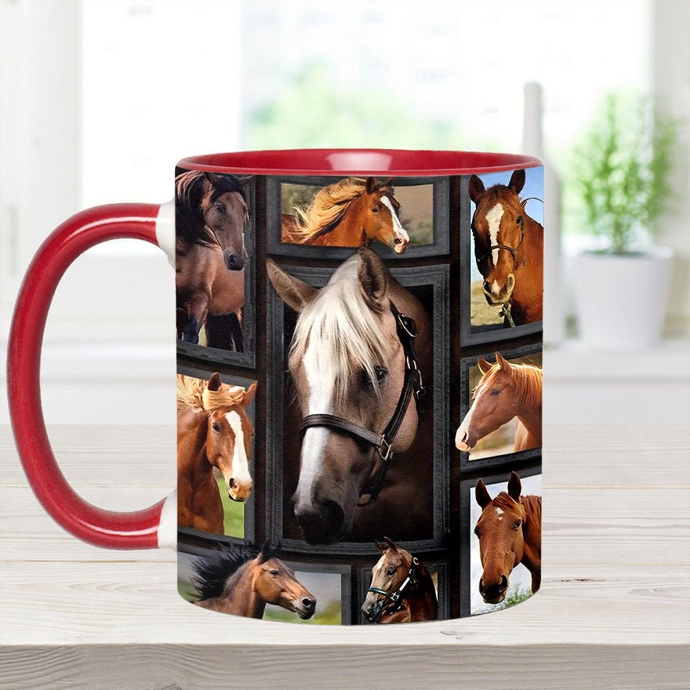 Loves Horses - Horse Accent Mug - Image 8