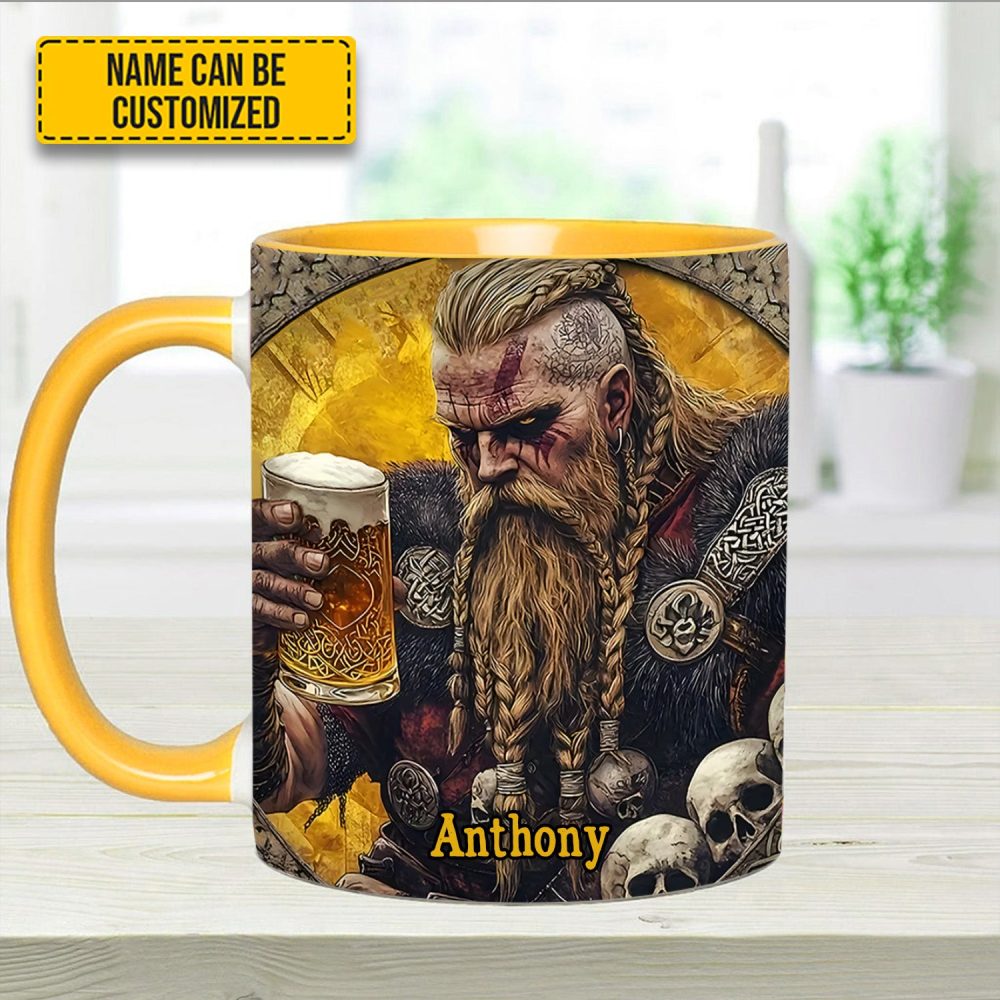 Skål, Warrior – Personalized Viking Beer Accent Mug - Image 12