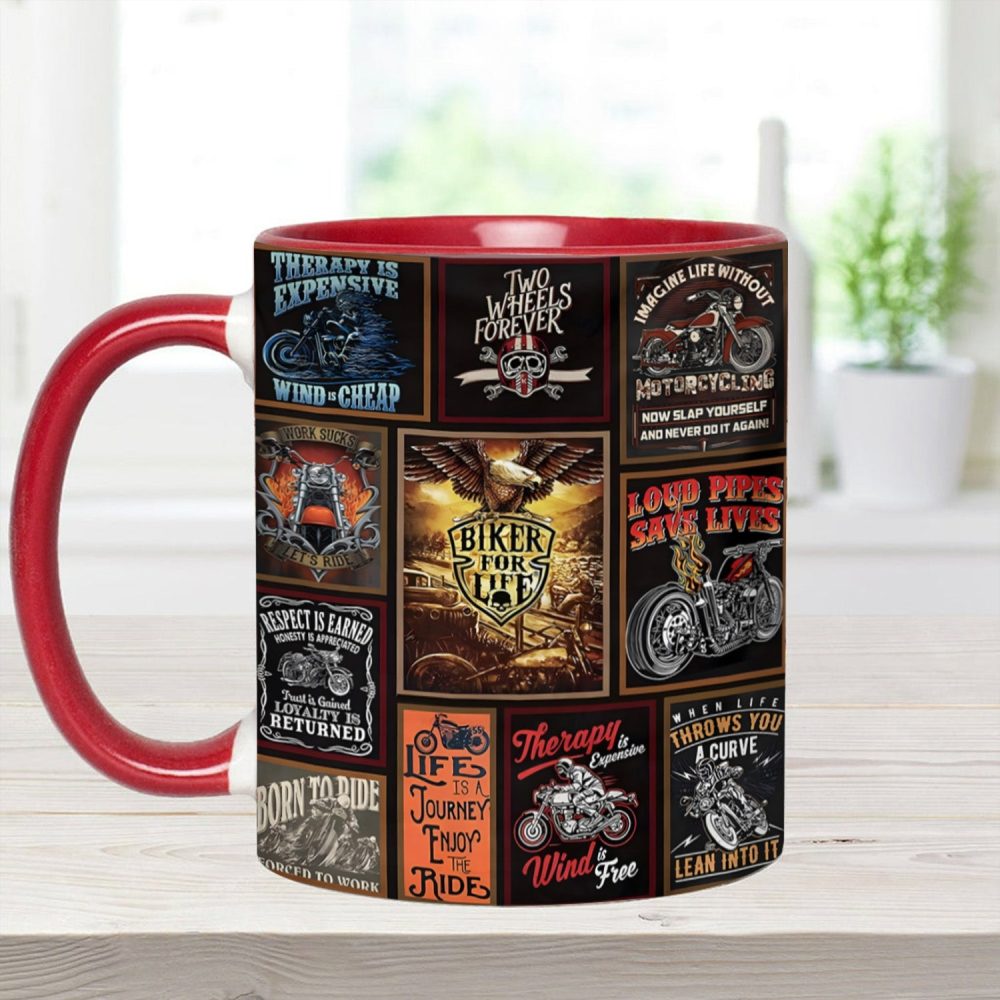 Vintage Biker Collection Accent Mug - Image 8