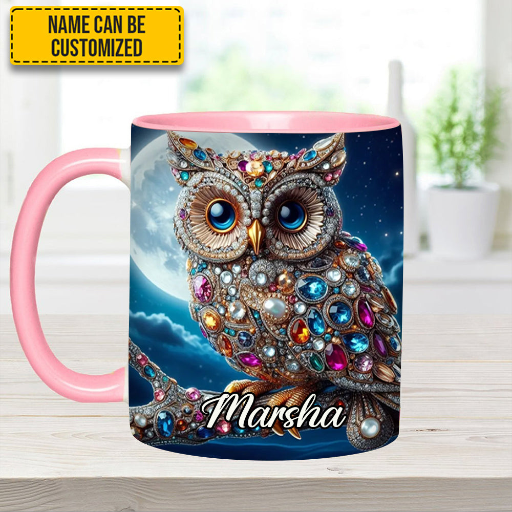 Dark Owl - Personalized Owl Accent Mug - Image 10
