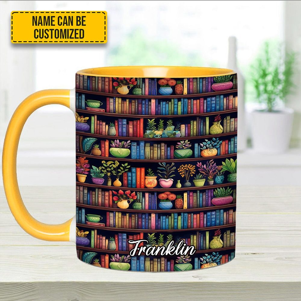 Bookish Floral - Personalized Accent Mug - Image 13