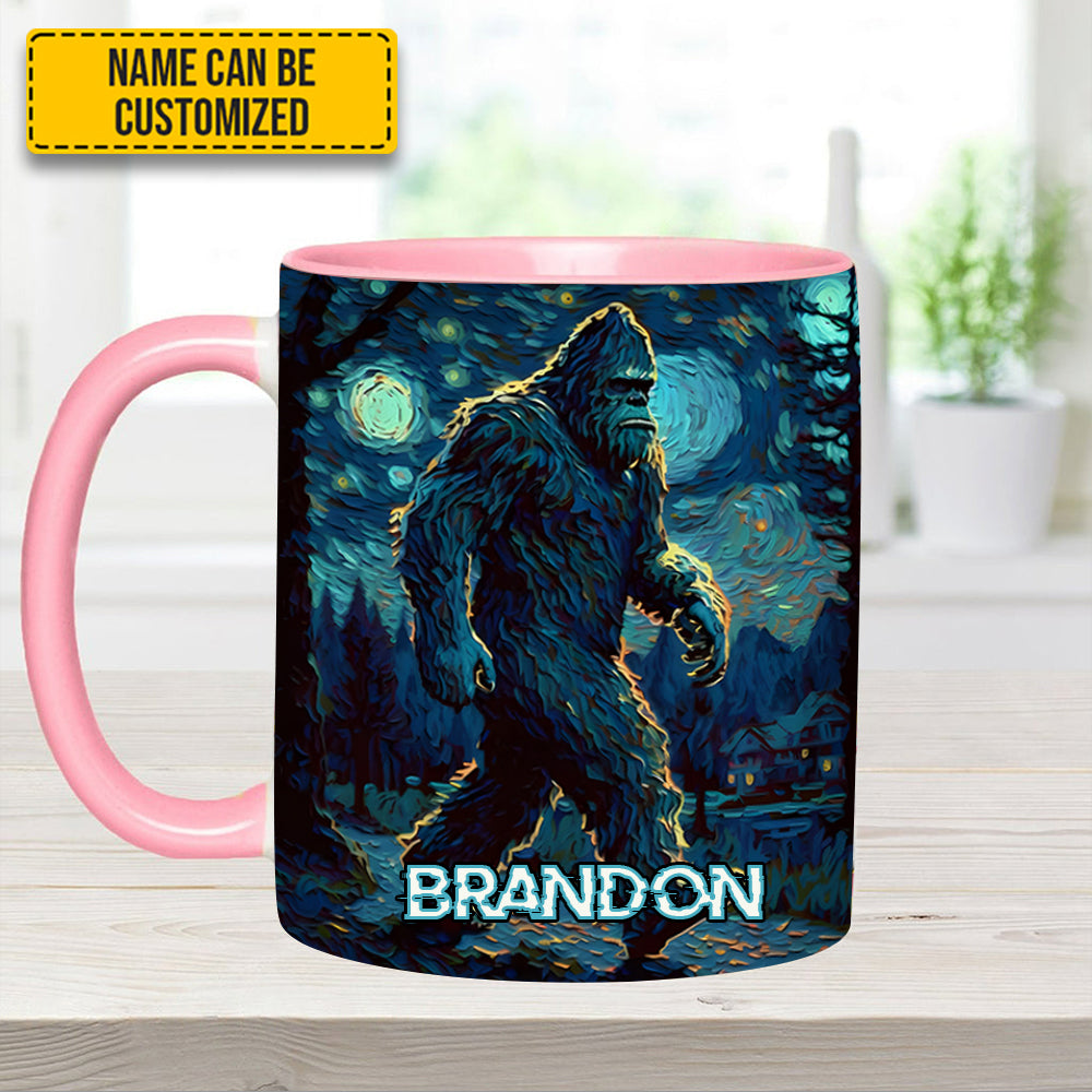 Night Walker - Personalized Bigfoot Accent Mug - Image 10