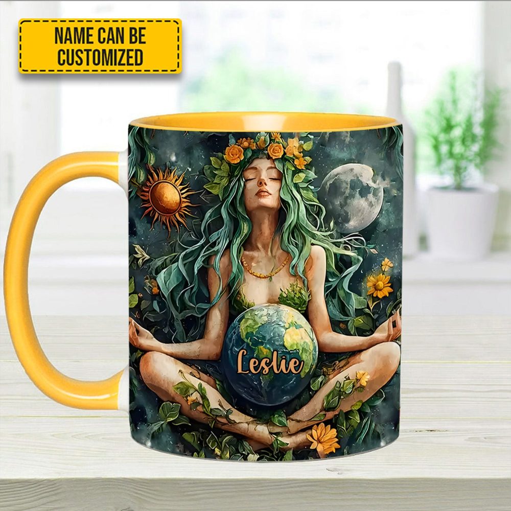 Personalized Mother Earth Goddess Accent Mug - Image 13