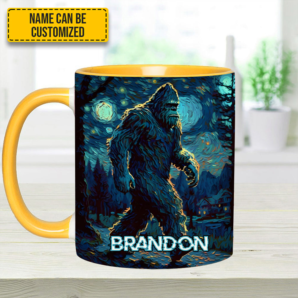 Night Walker - Personalized Bigfoot Accent Mug - Image 6