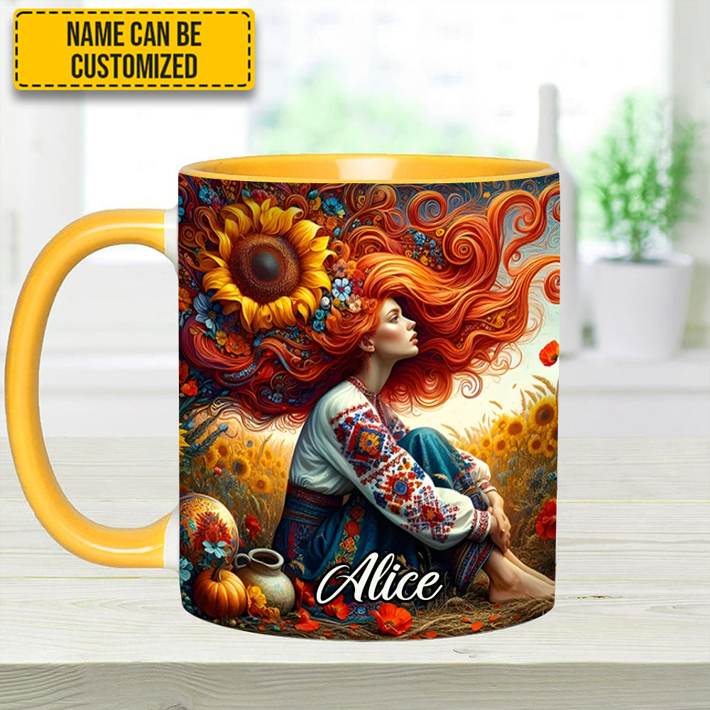Hippie Girl - Personalized Hippie Accent Mug - Image 12