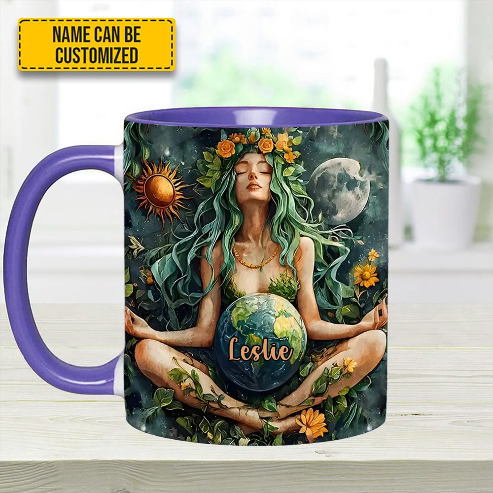 Personalized Mother Earth Goddess Accent Mug - Image 14