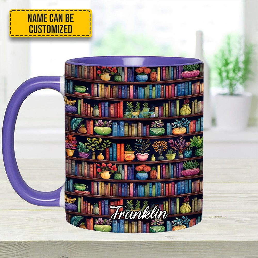 Bookish Floral - Personalized Accent Mug - Image 14