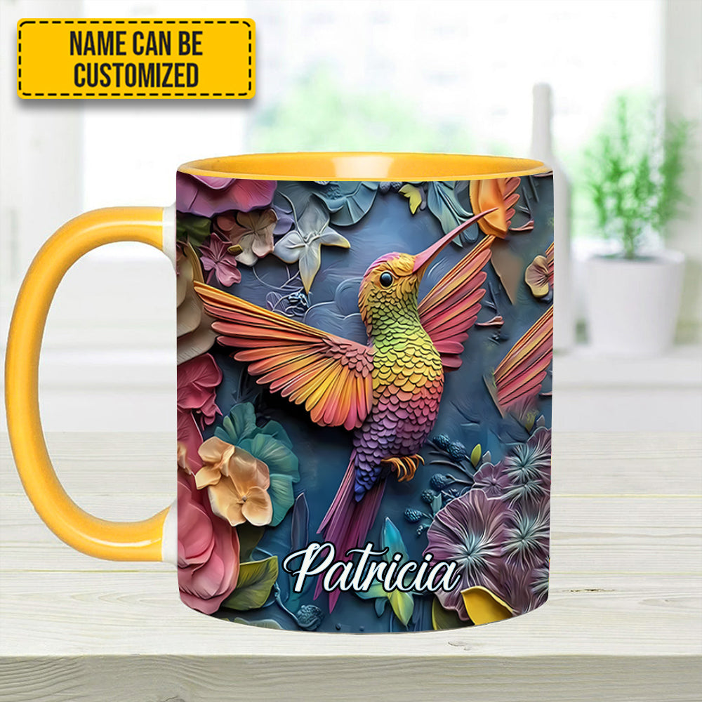 Hummingbird Accent Mug - Personalized Accent Mug - Image 7