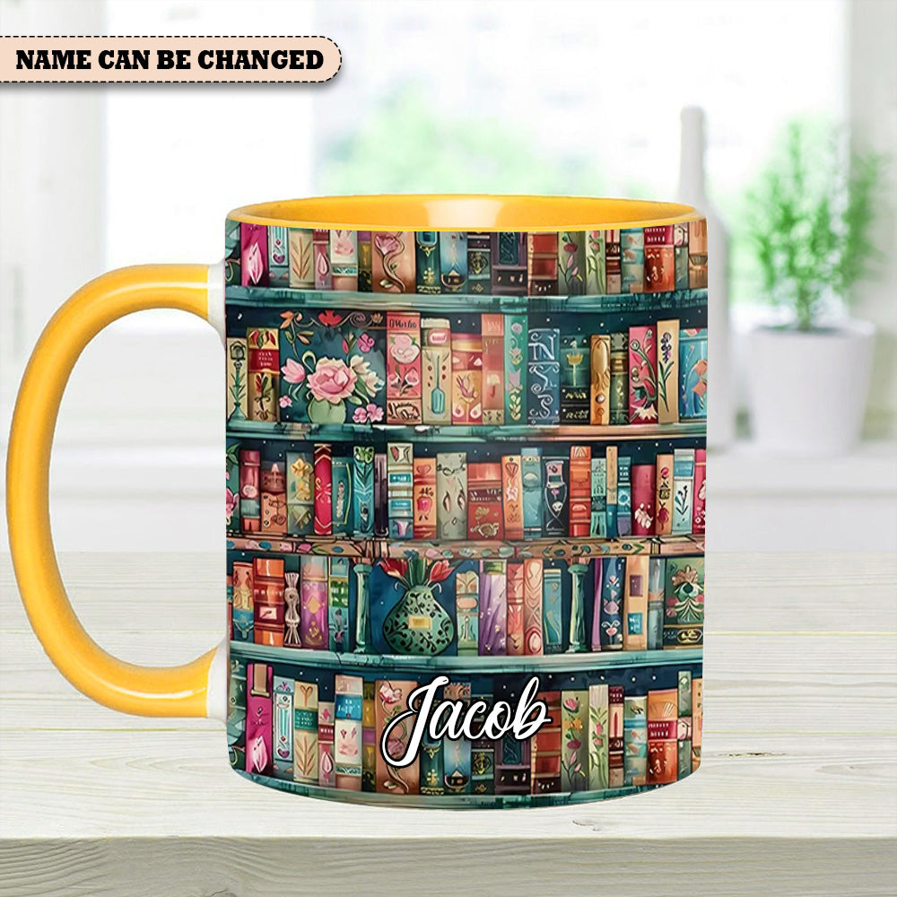Personalized Bookshelf Mug – Cozy Library Lover’S Dream - Image 12