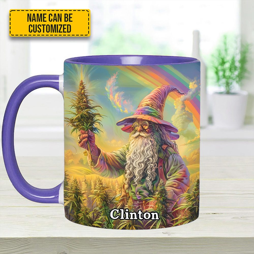 Personalized Whimsical Wizard Weed Accent Mug - Image 15