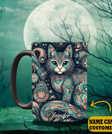 Beautiful Cat - Personalized Cat Accent Mug