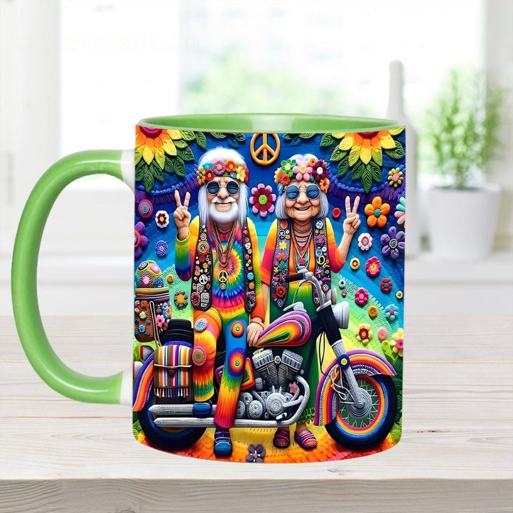 Couple Hippie Accent Mug - Image 4