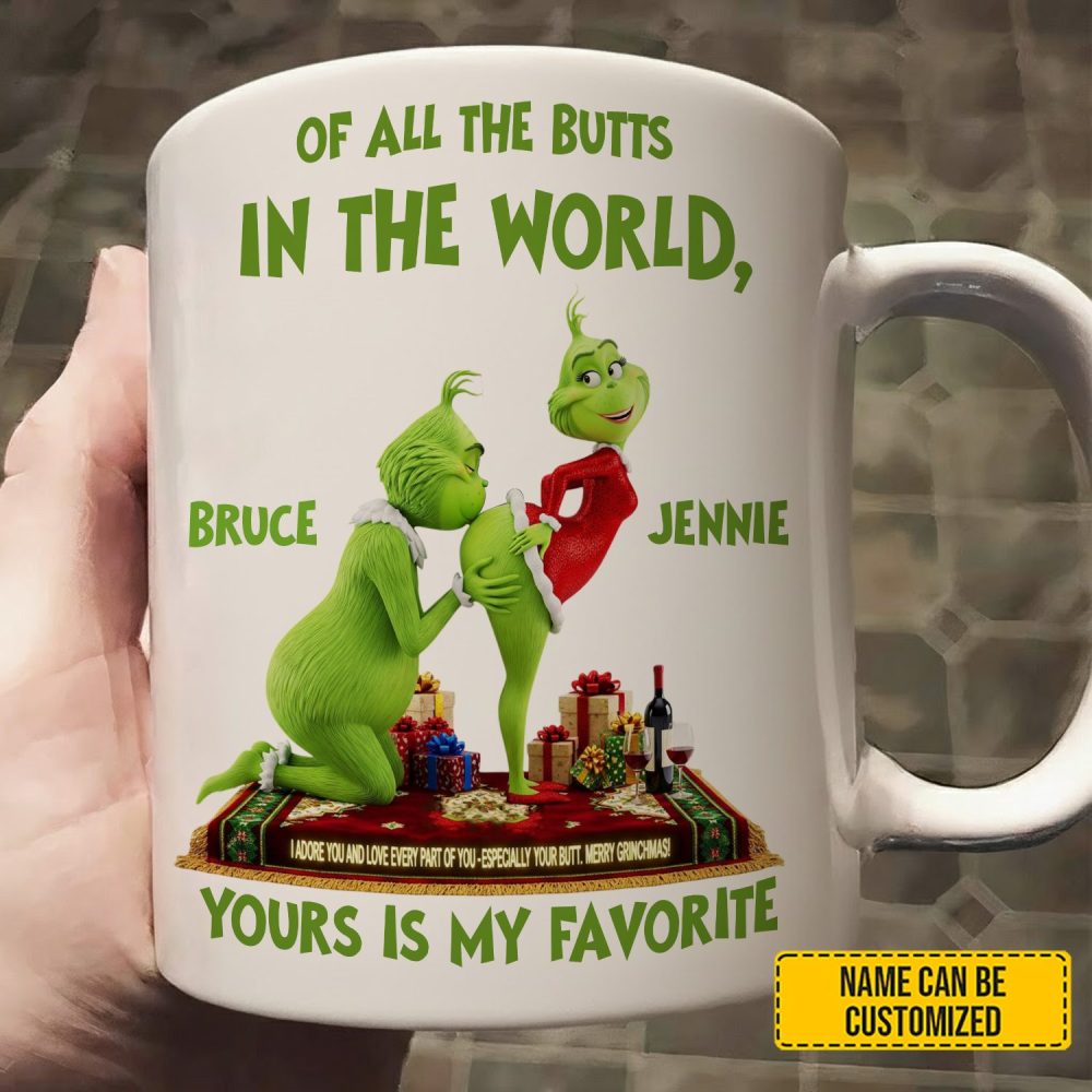 Personalized Funny Green Couple Mug - Image 3