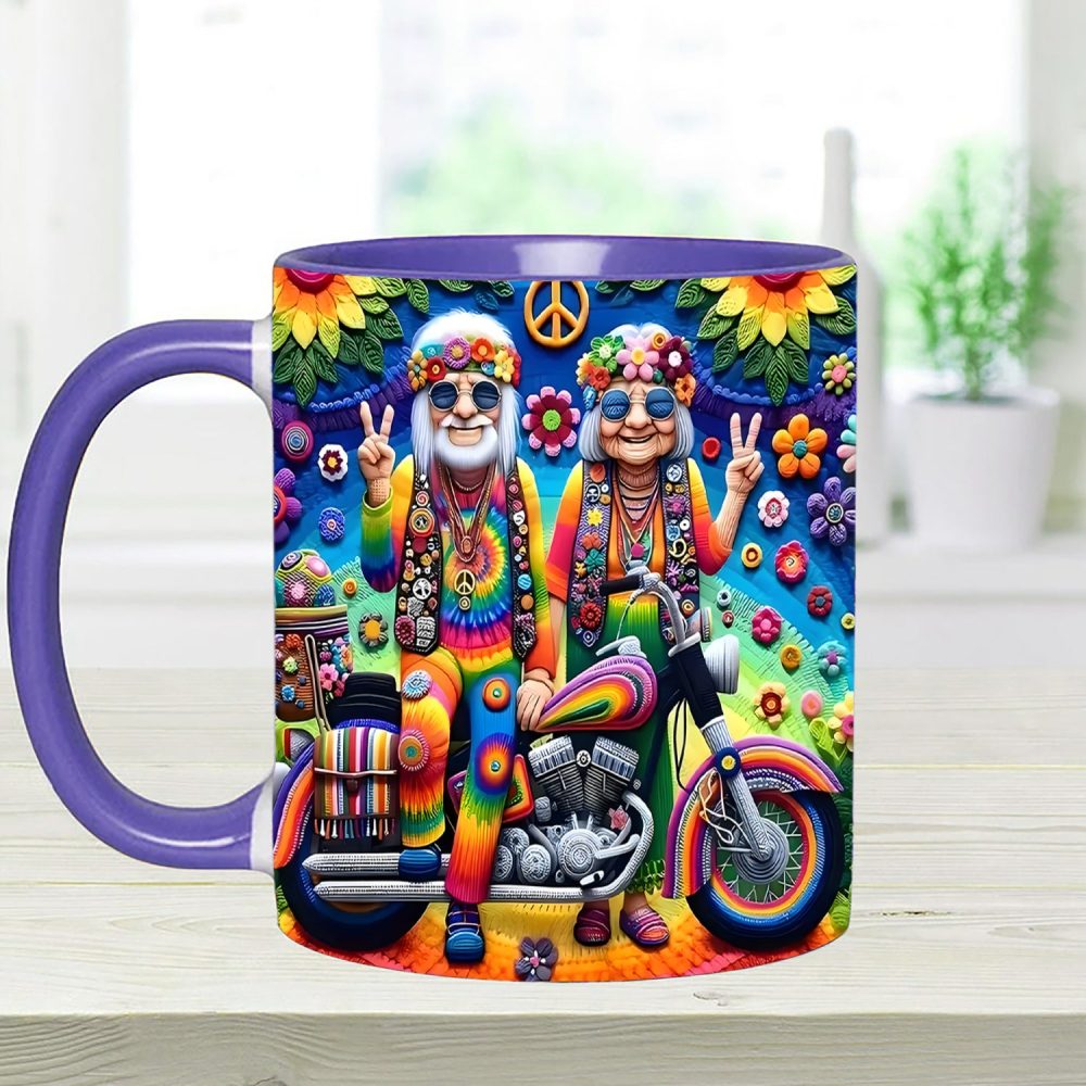 Couple Hippie Accent Mug - Image 6