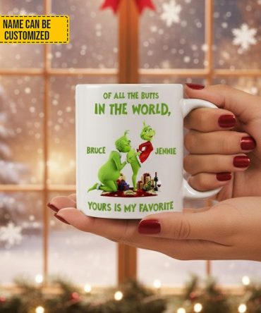 Personalized Funny Green Couple Mug