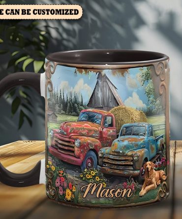 Vintage Country Truck - Personalized Accent Mug